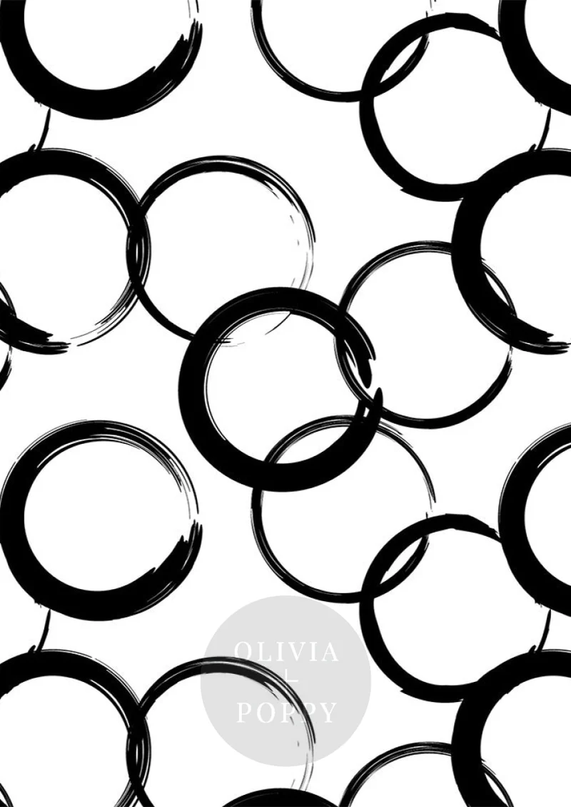 Perfect Circle Brushstroke Wallpaper
