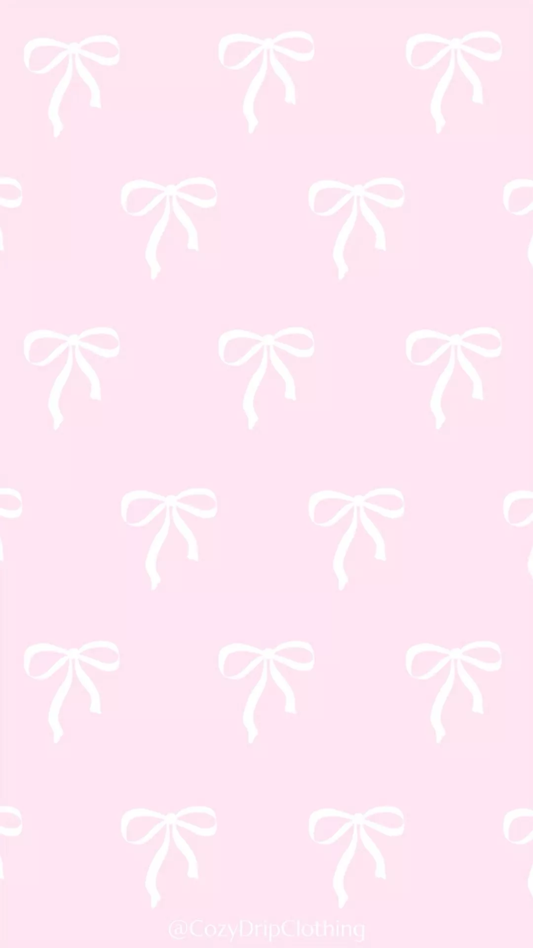 Pink Bow Background for iPhone Light