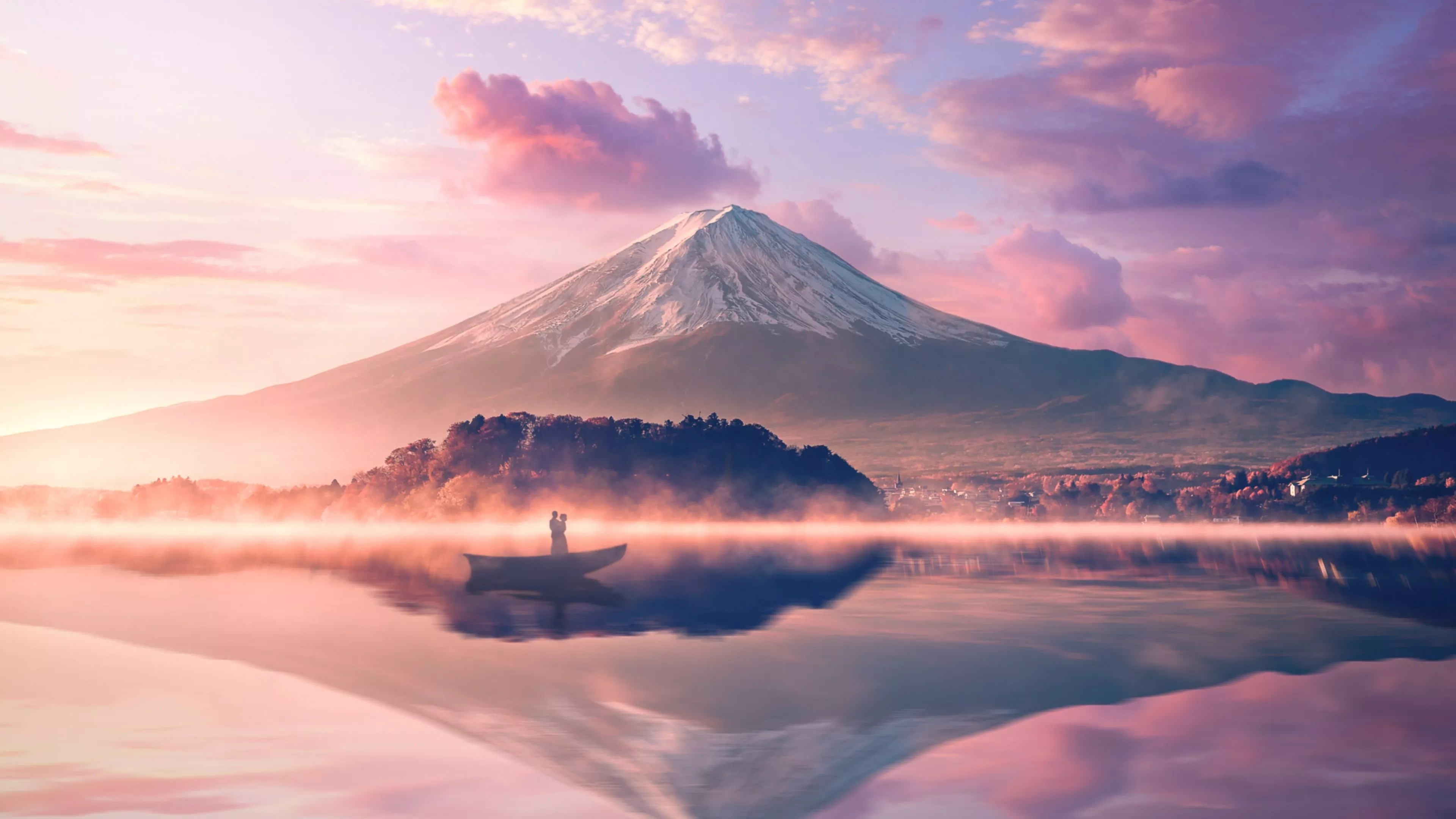 Mount Fuji Wallpaper 4K, Volcano, Japan