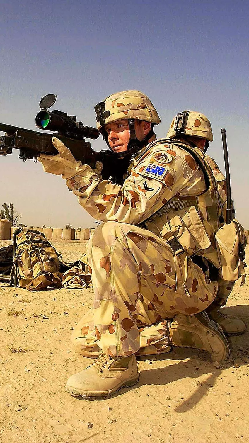Australian army sniper HD wallpaper