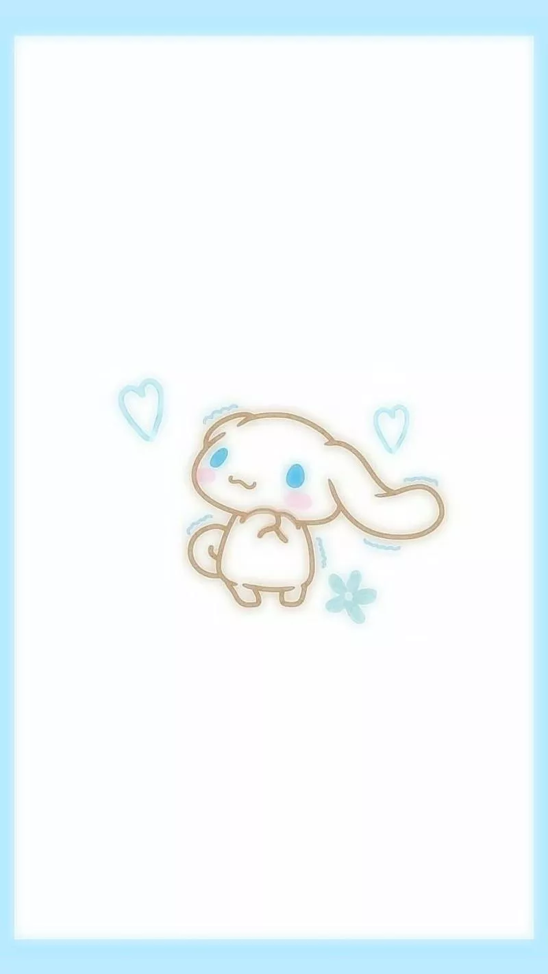 Cinnamoroll, electric blue, art, HD