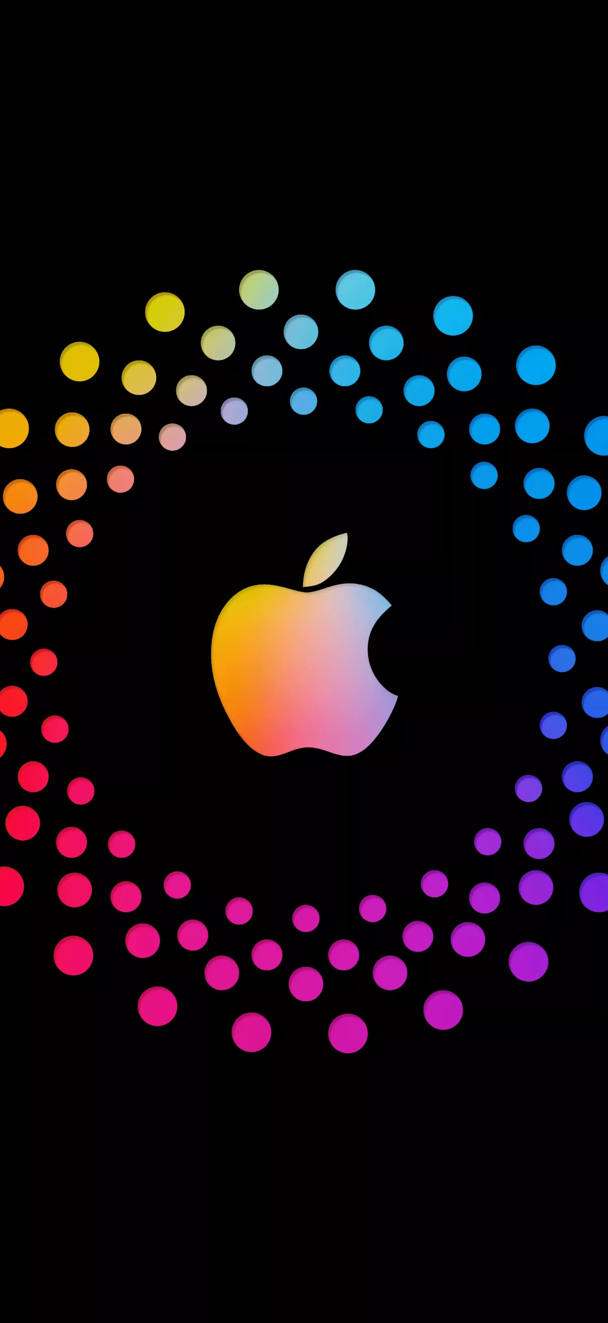 Apple Wallpaper 4K, AMOLED, Colorful