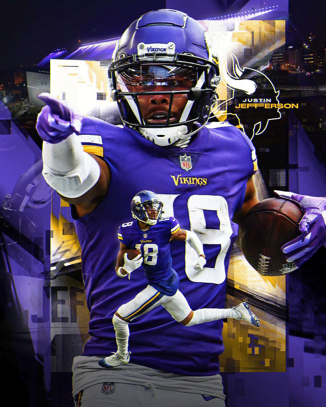 Justin Jefferson HD Wallpaper