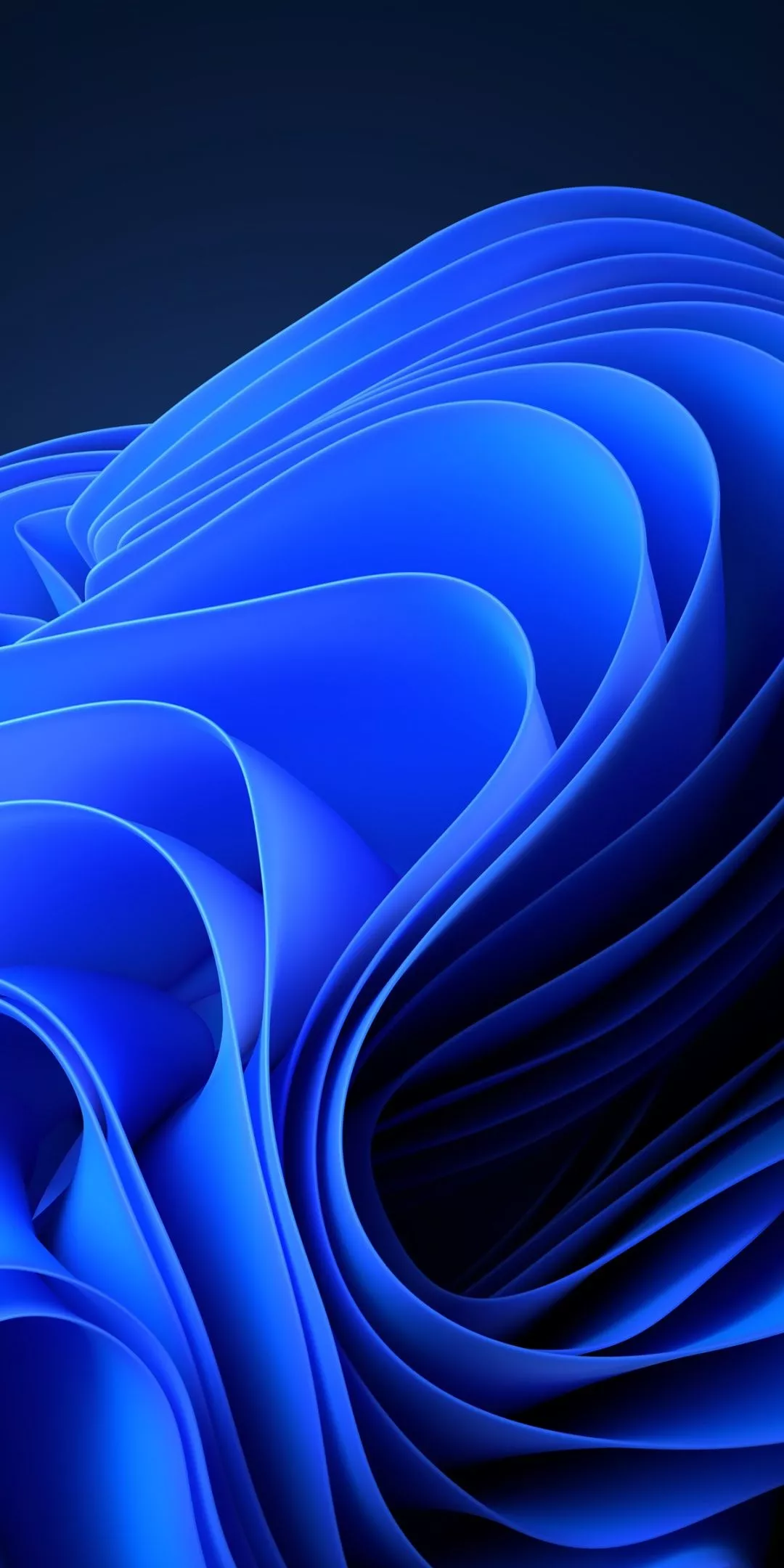 Blue Abstract Dark Mode 4K Wallpaper