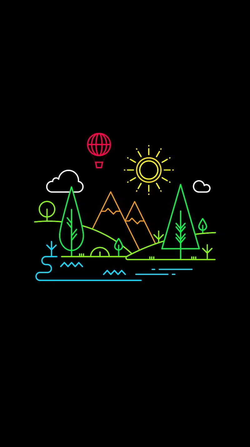 neon, vertical, HD phone wallpaper