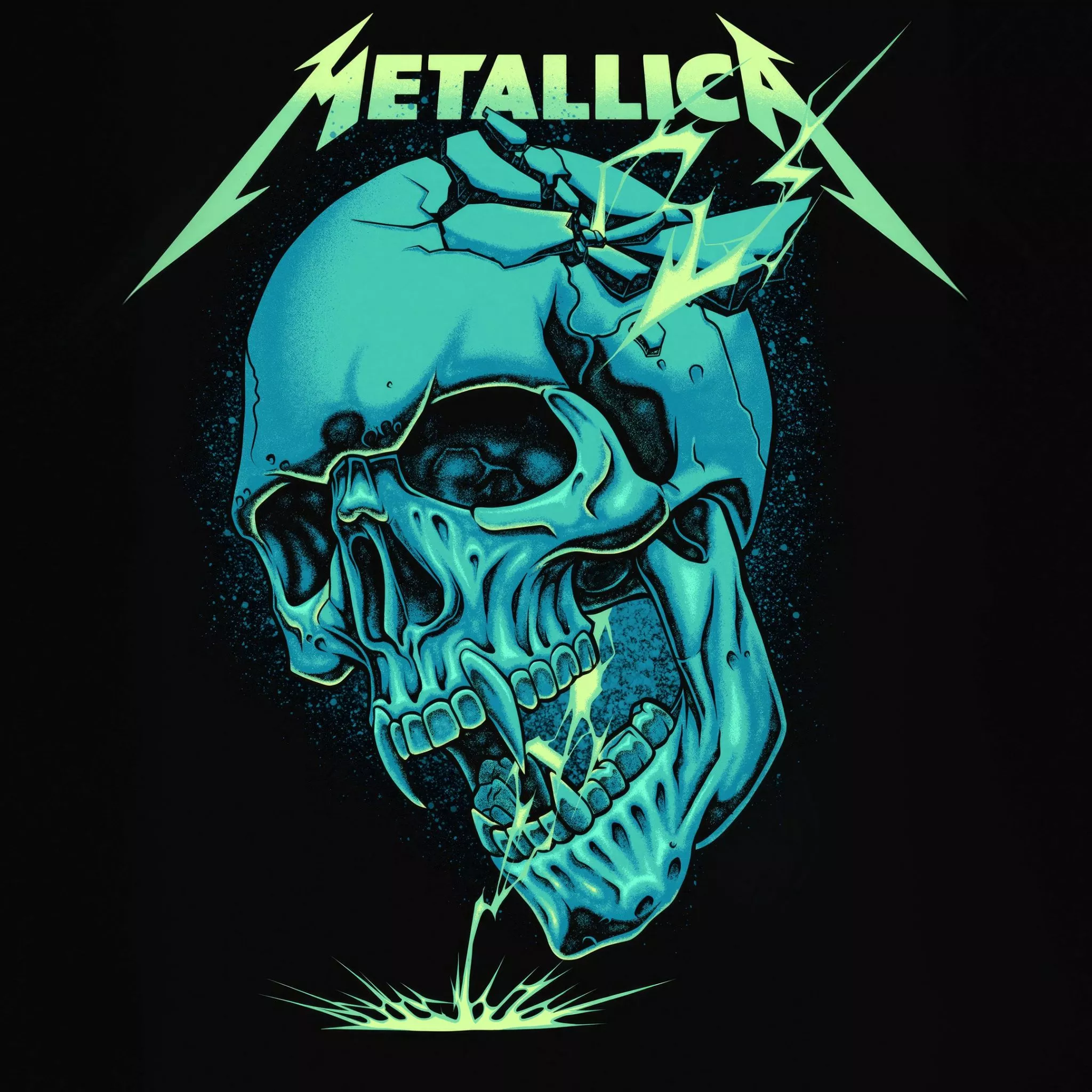 Metallica Wallpaper 4K, Skull, Black