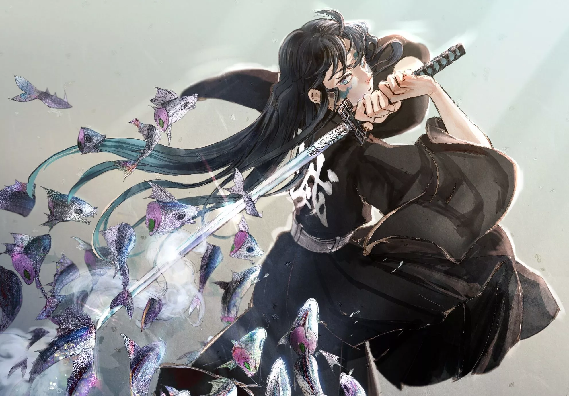 Muichiro Tokito Art Wallpaper, HD Anime