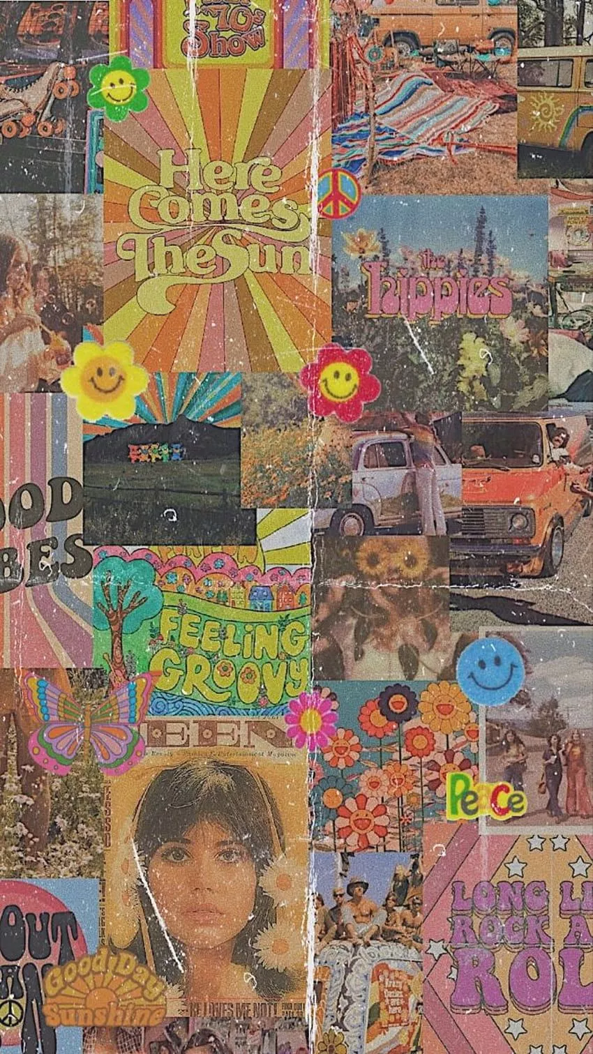 Hippy 70s aesthetic. Art iphone