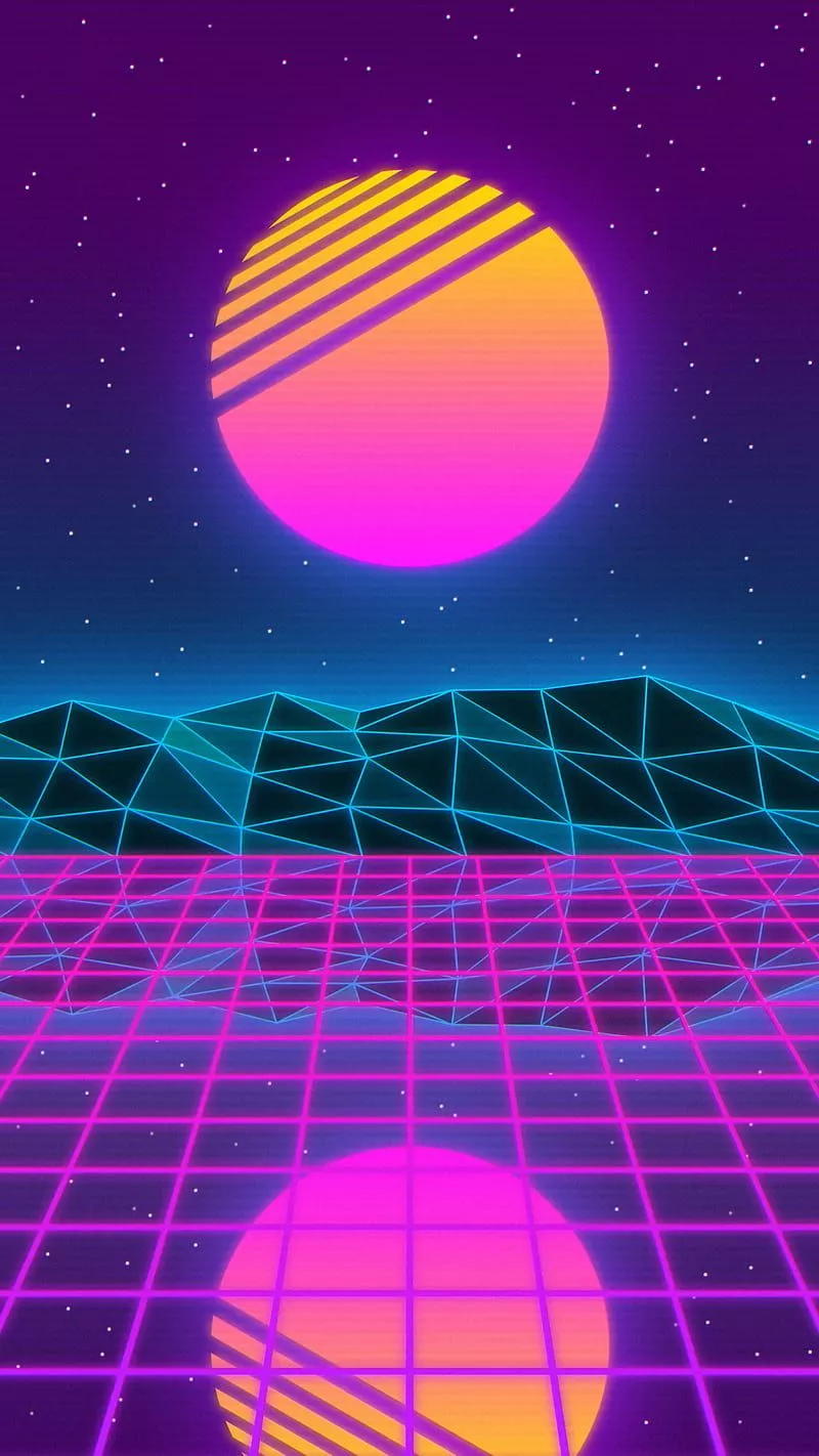 Vaporwave, 70s, abstract, colorful
