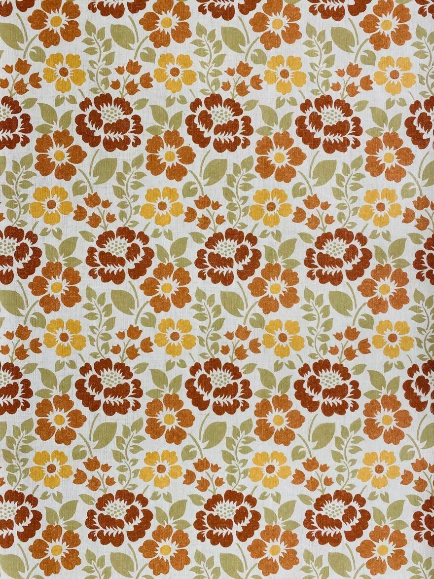 Retro wallpaper from the 70s. Vintage