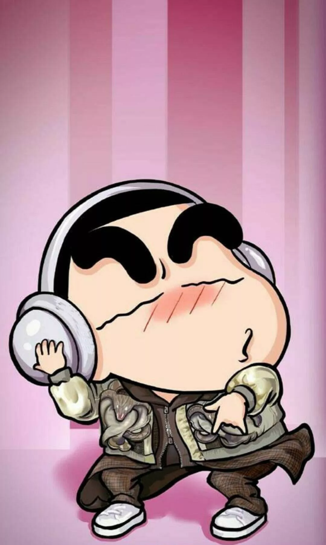 Dj Crayon Shin Chan iPhone Wallpaper