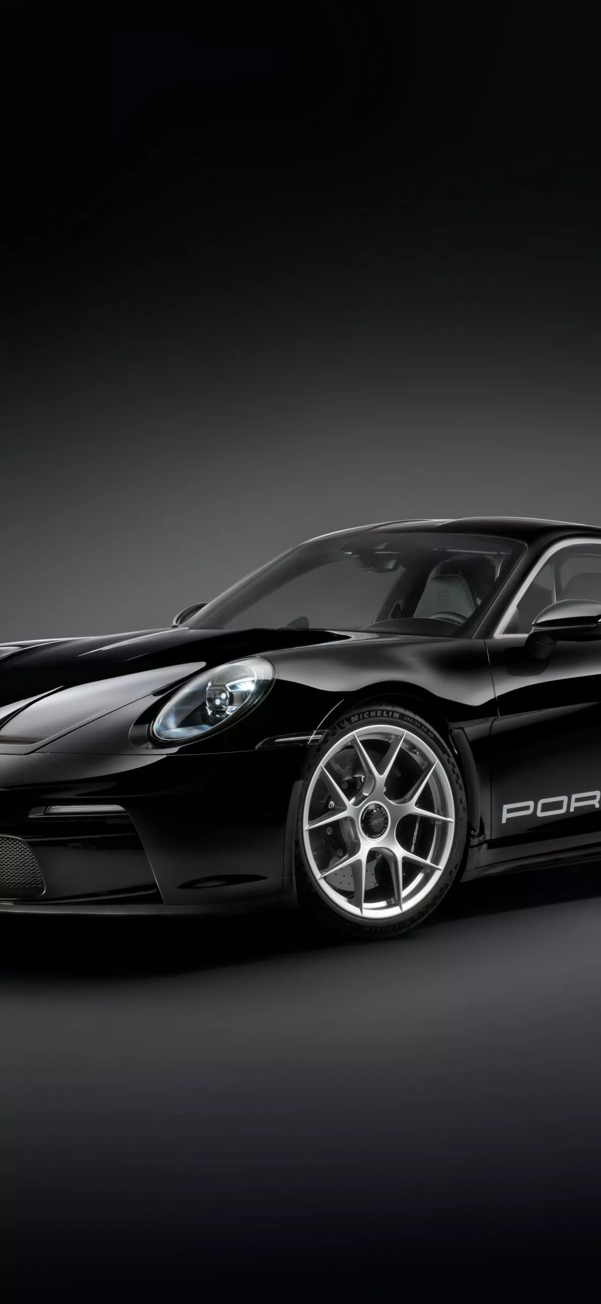 Black Porsche 911 Wallpaper in 8K