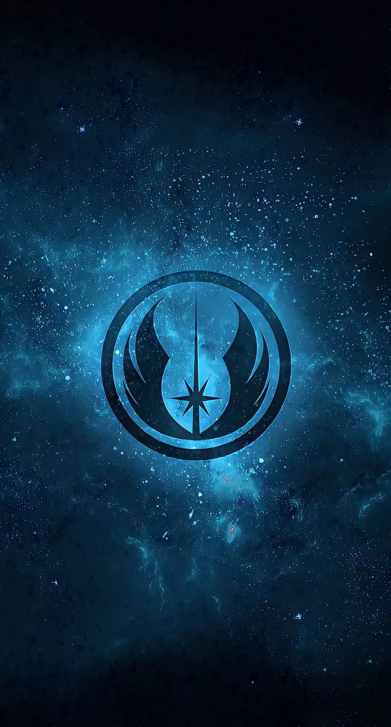 Jedi star wars, logo, star, HD phone