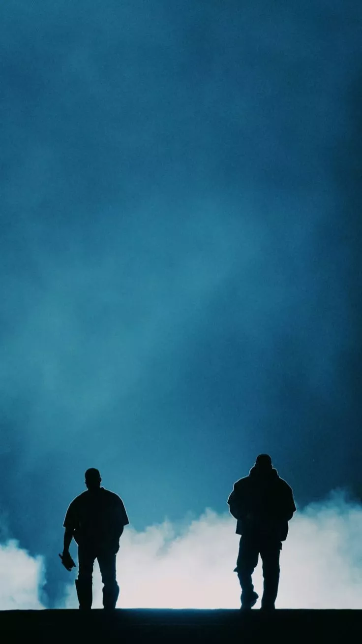 Kanye & Drake Phone Wallpaper