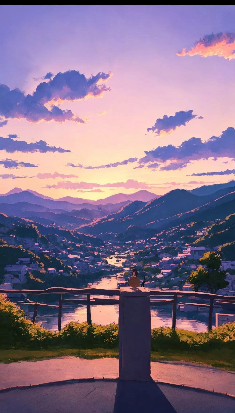 anime scenery be calm now. image
