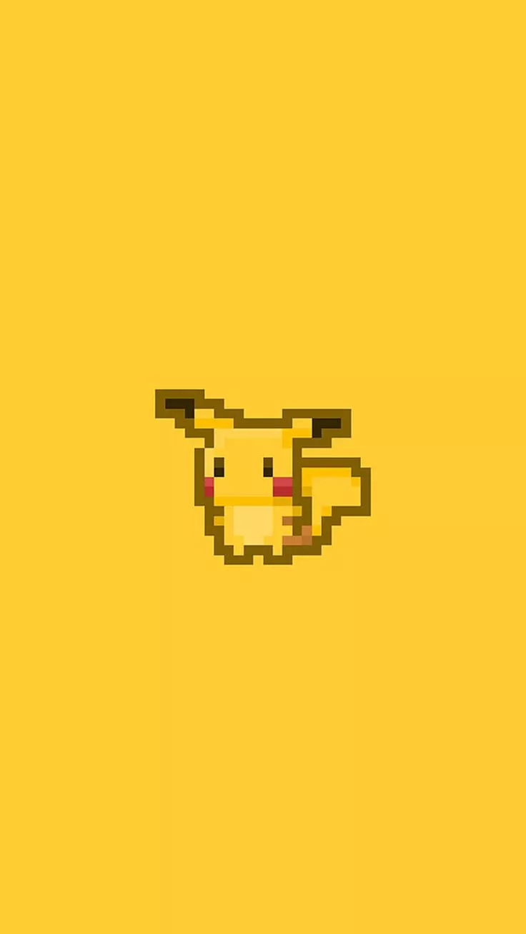 Pikachu Pokemon Pixel Art iPhone 8