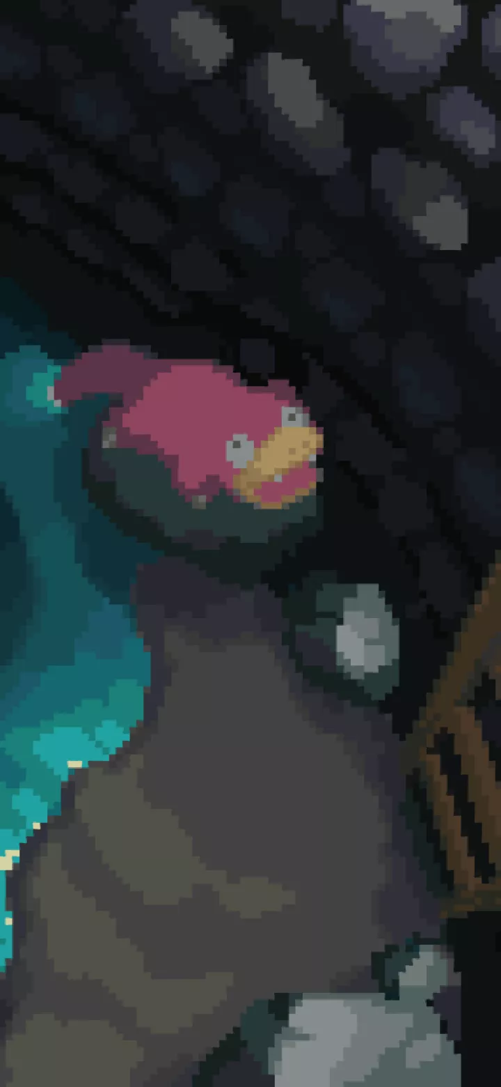 Slowpoke (Pokemon) Pixel Art Video Game