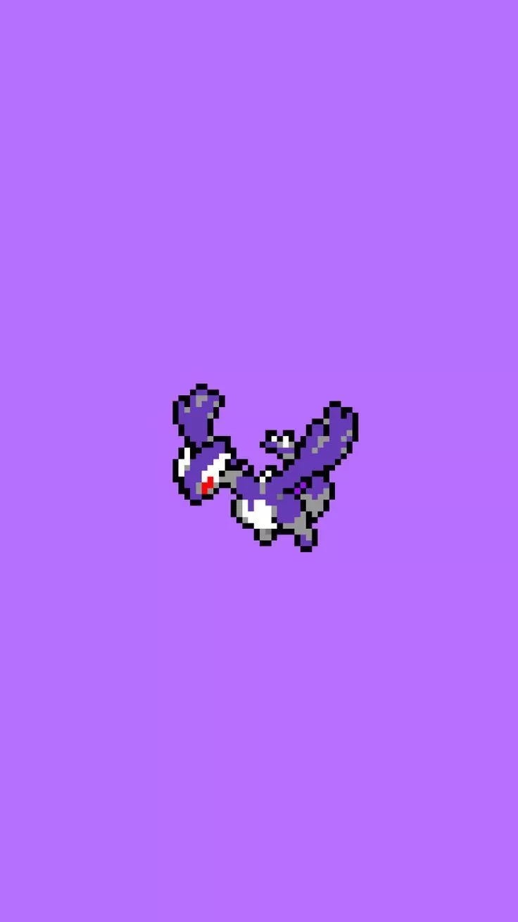 purple Pokemon pixel art wallpaper