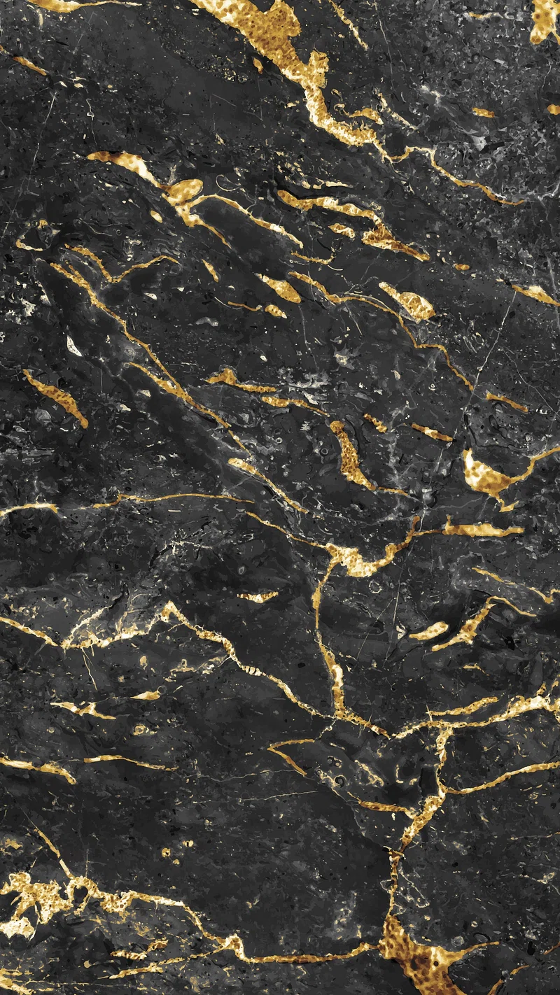 Black Gold Marble Image. Free Photo