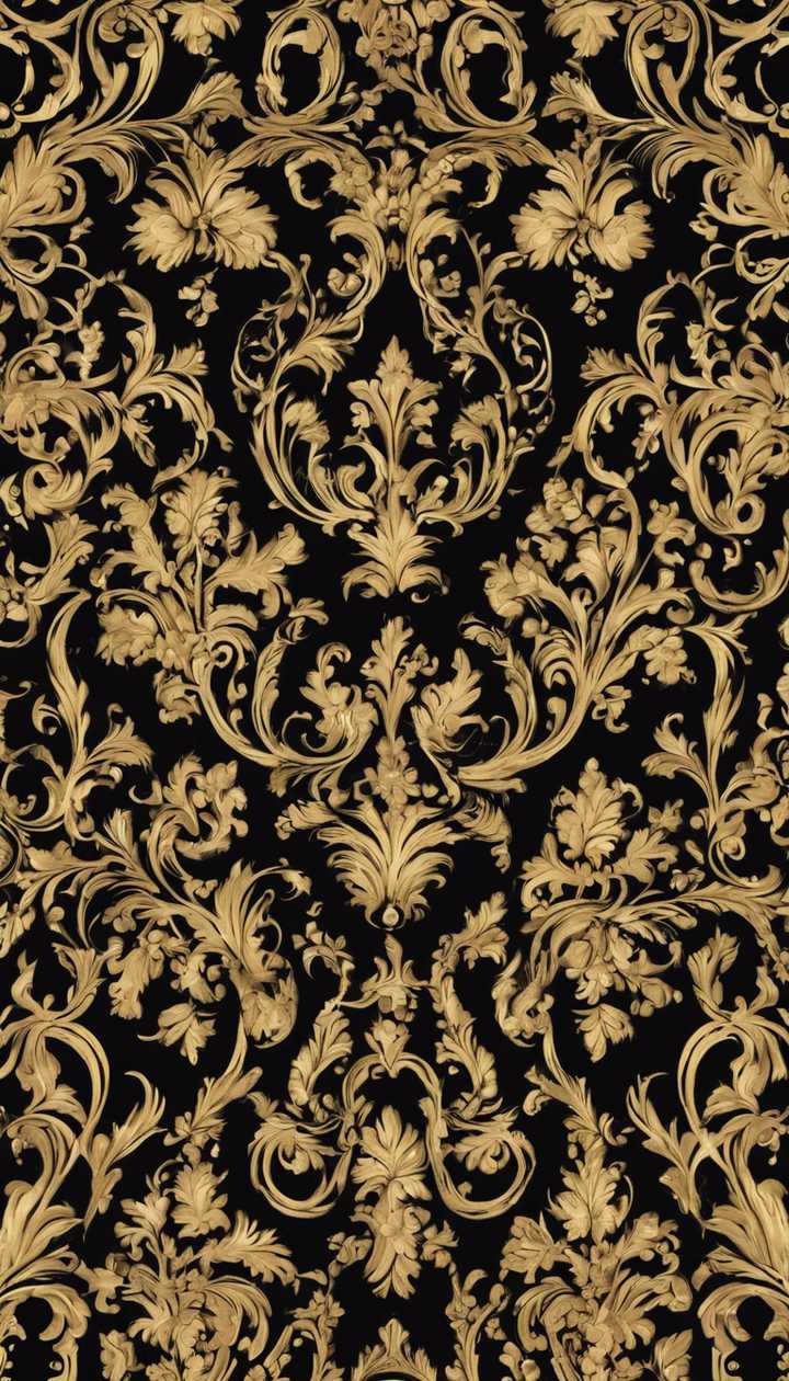 A Baroque style wallpaper pattern