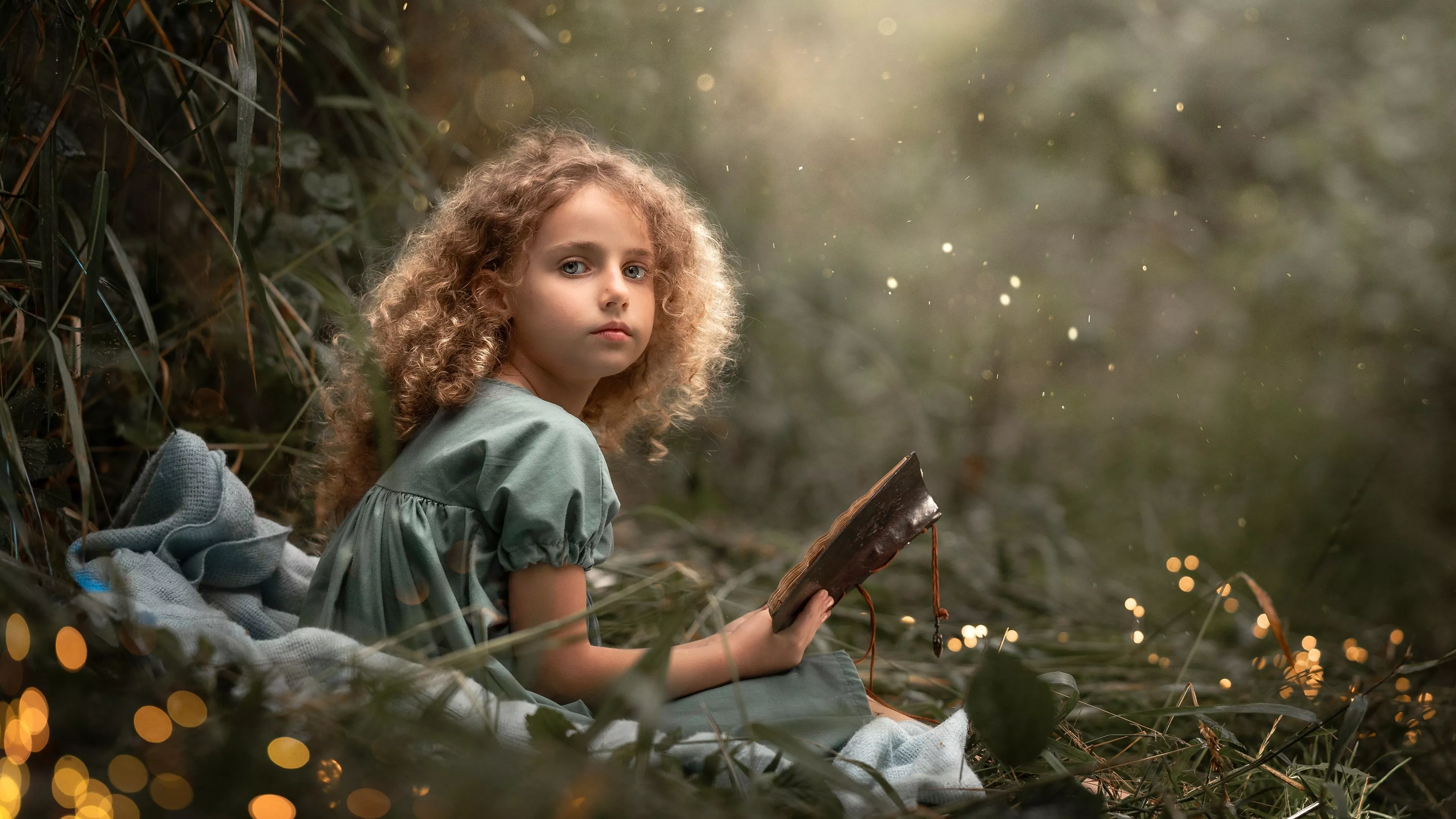 Cute Girl Wallpaper 4K, Reading book