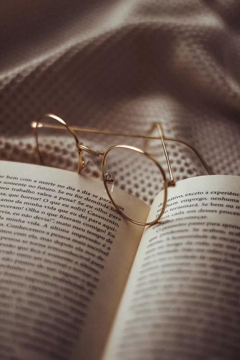 Glasses, book, reading, HD phone wallpaper