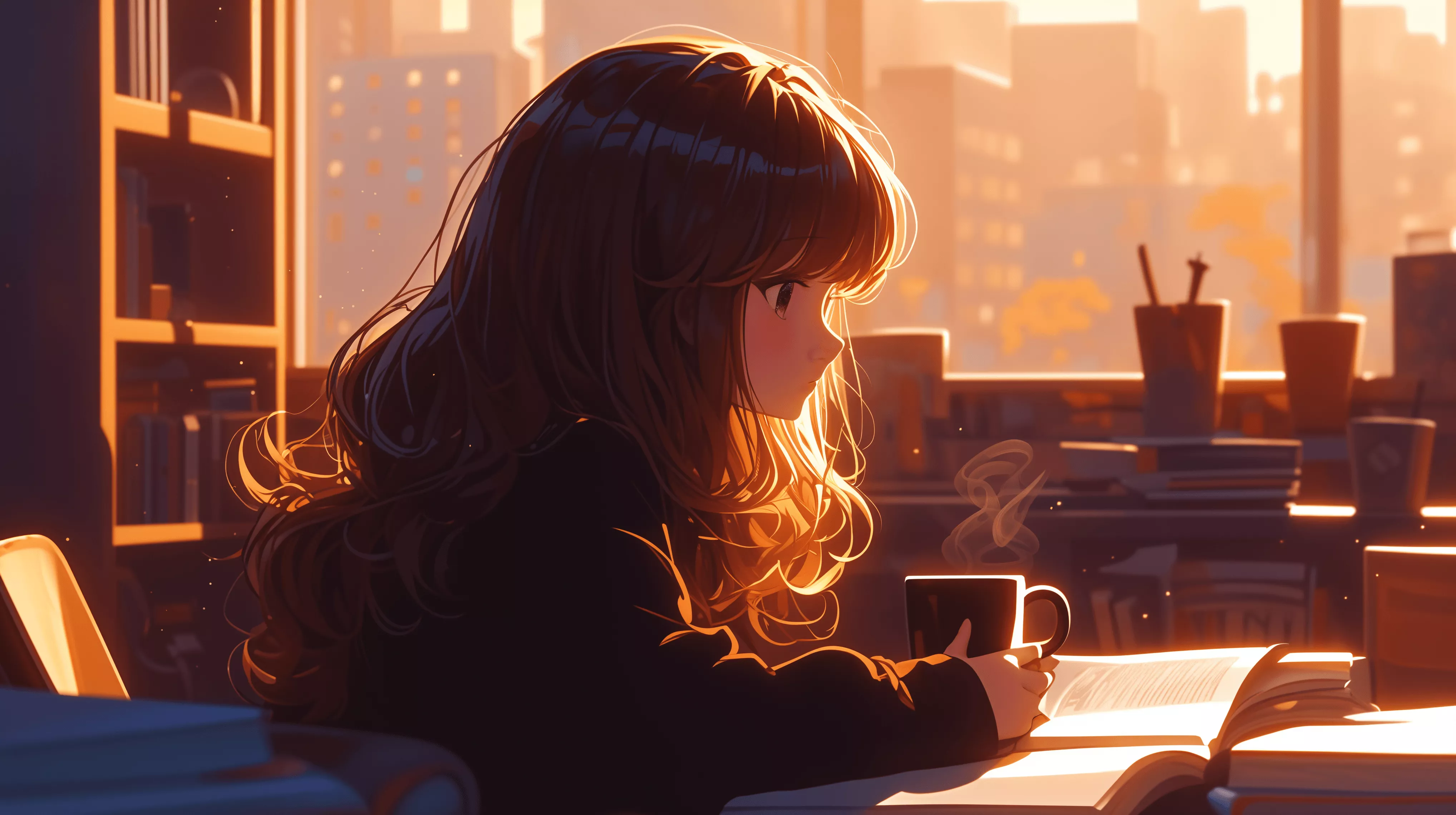 Lofi Study Vibe Ultra HD Wallpaper