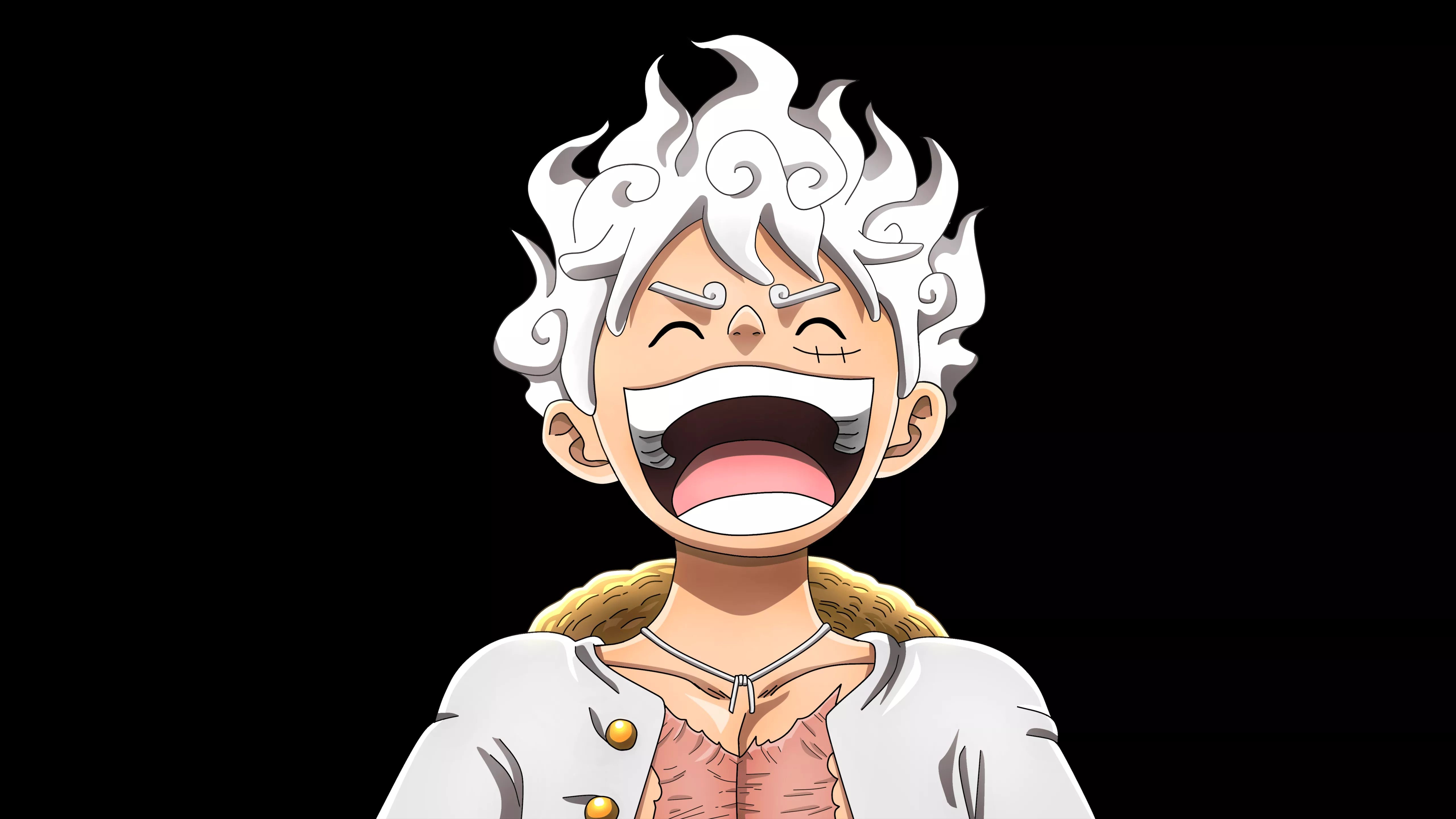 Laughing Wallpaper 4K, Luffy, One Piece, 5K