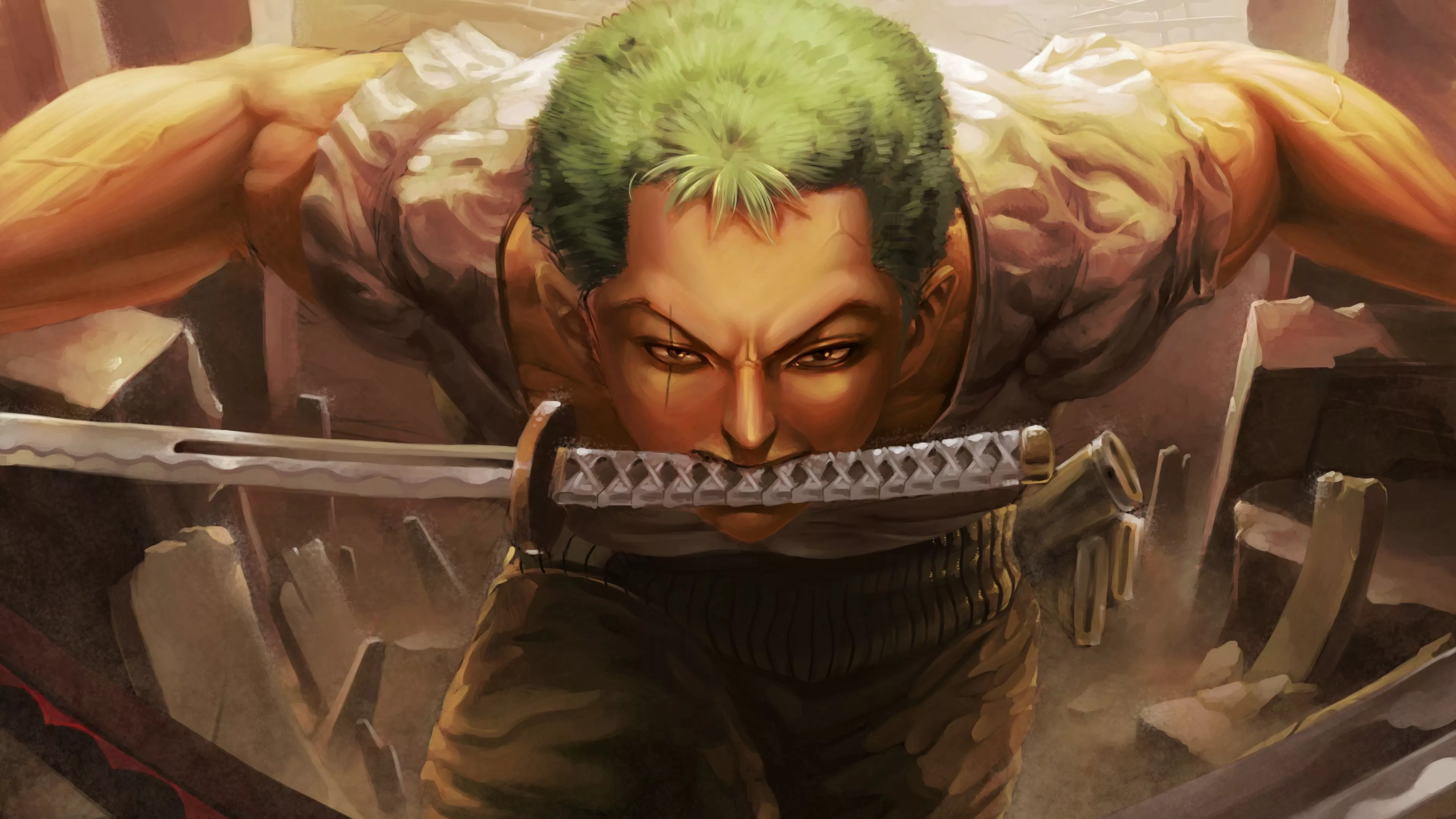 wallpaper 3840x2160 roronoa zoro