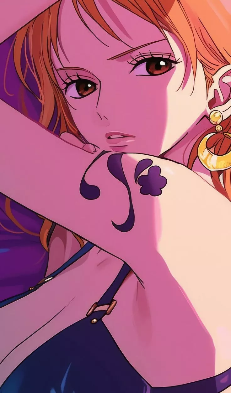 4k HD Wallpaper: Nami in Neon: A One