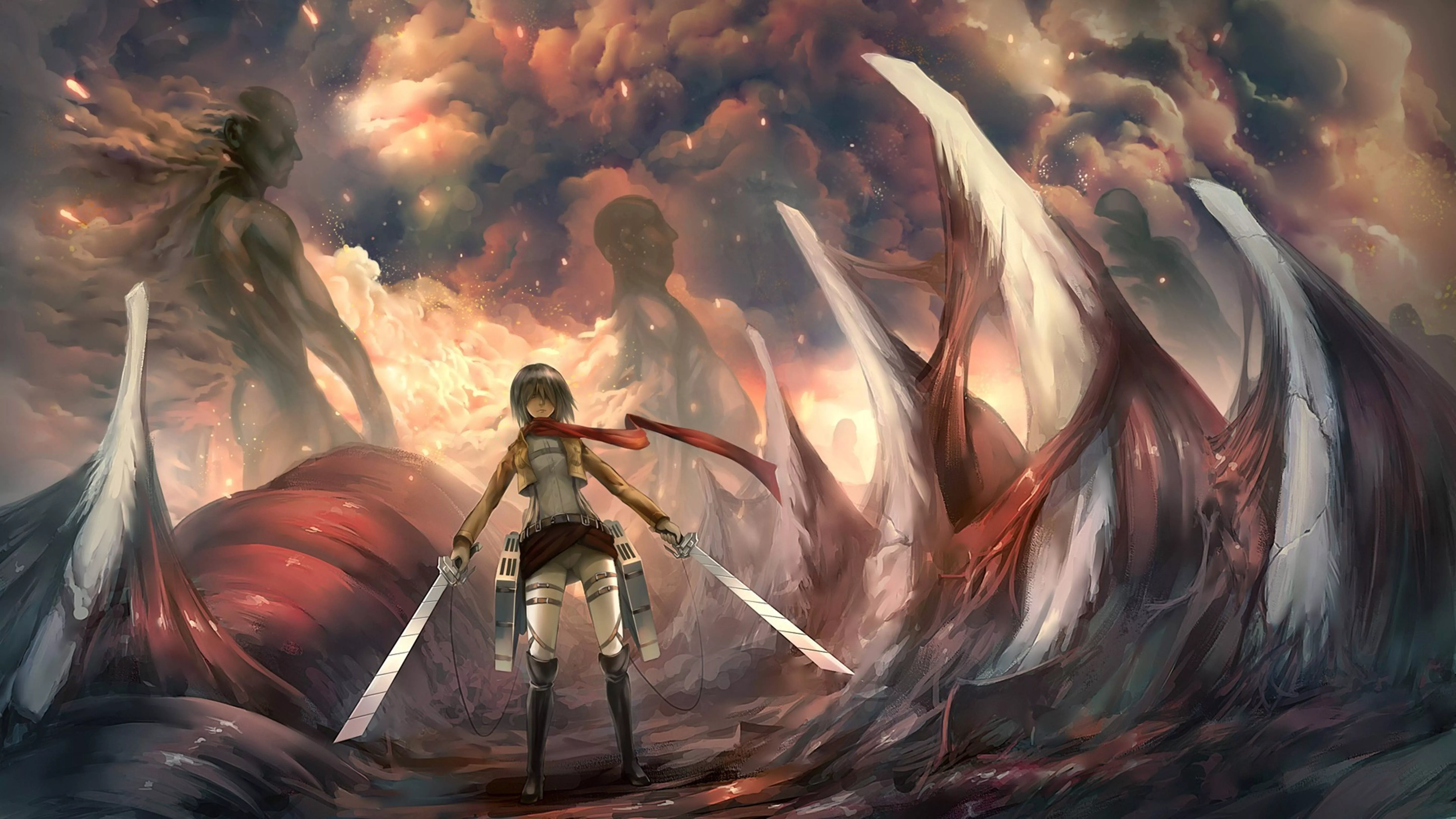 Attack On Titans 4k Mikasa Ackerman