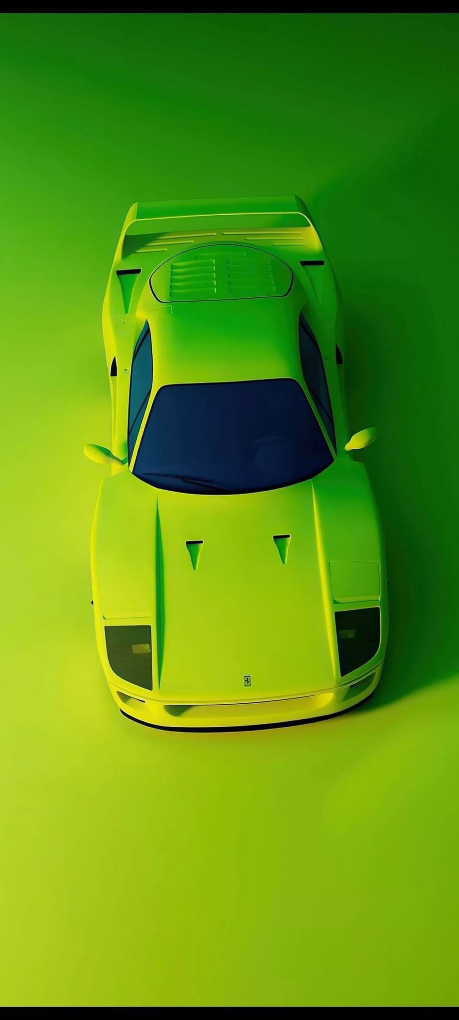 Neon Green Car