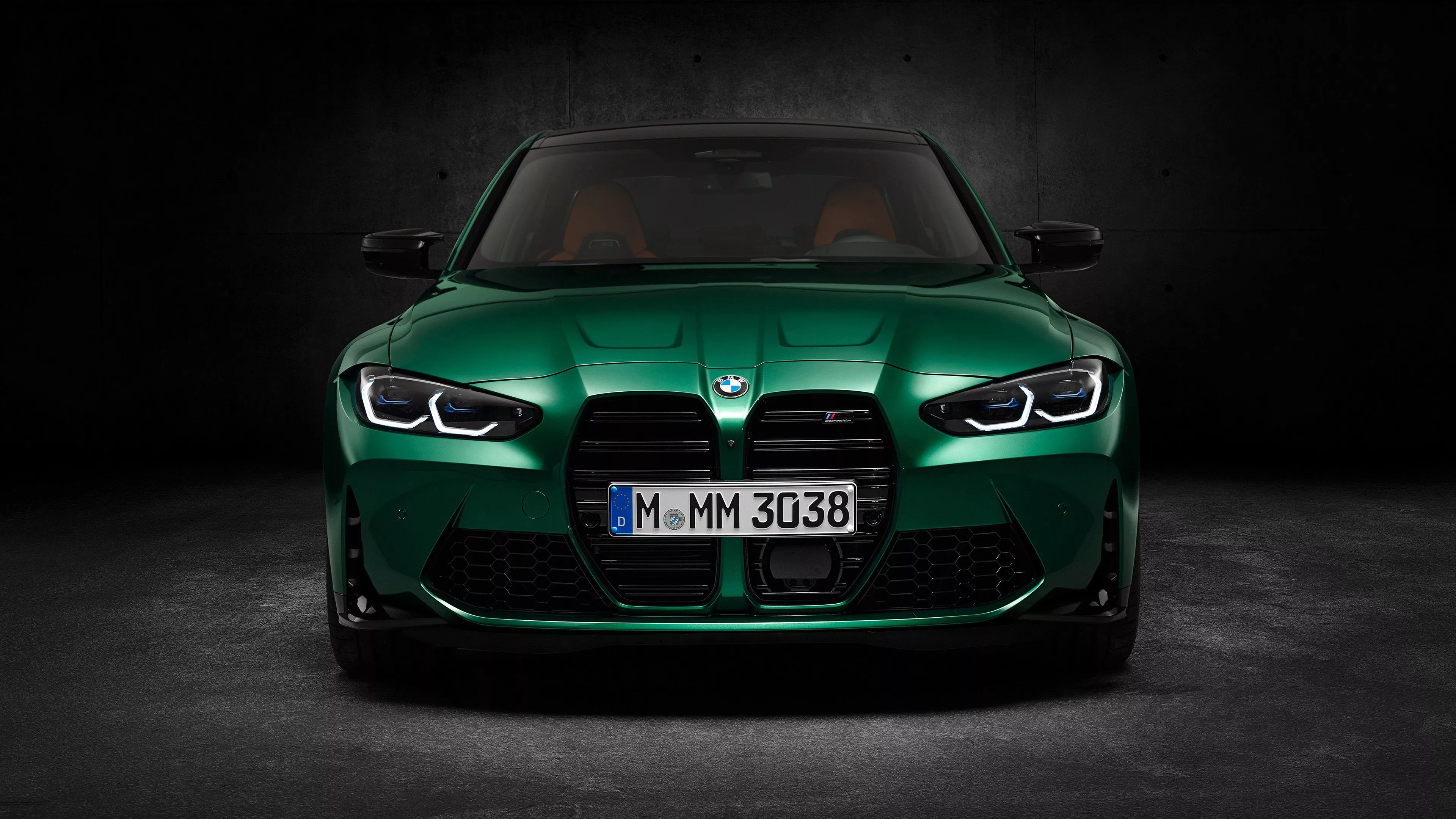 Green BMW M3 Competition 2020 4K HD