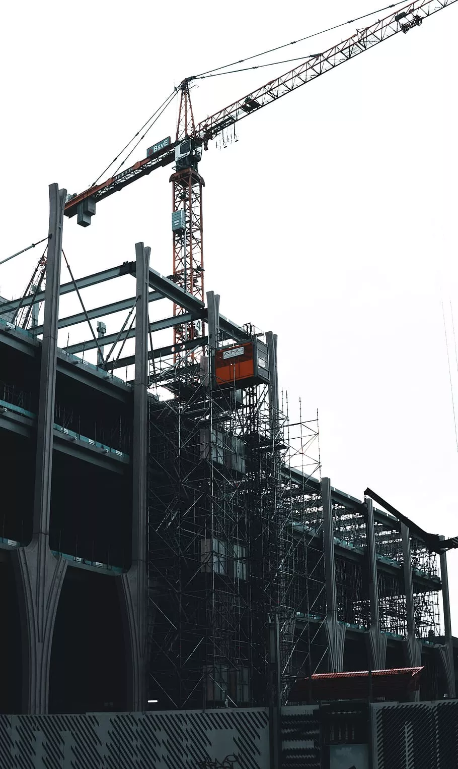 Construction site scaffolding 1080P, 2K