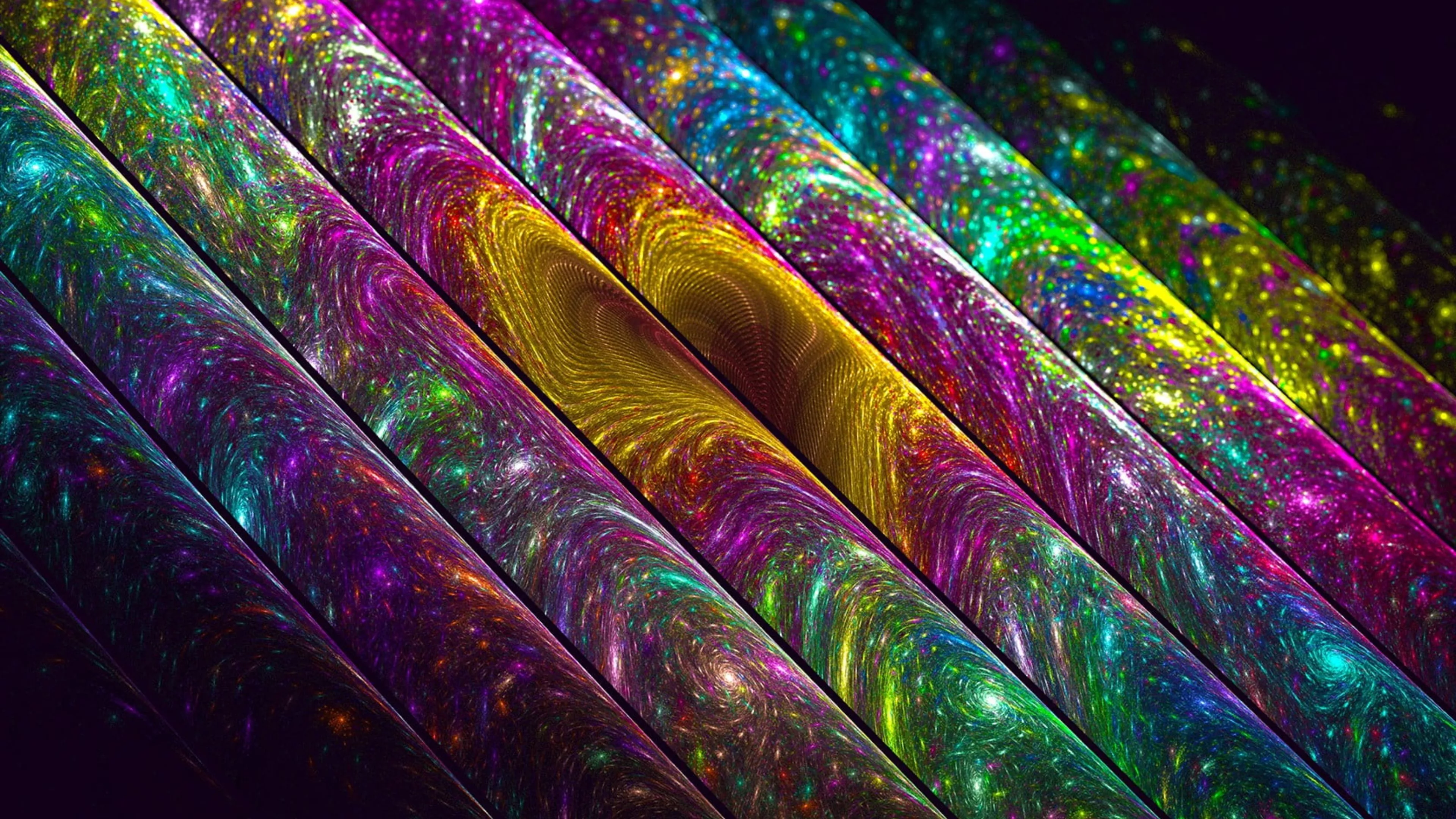Colorful Glittering Shiny Art 4K HD