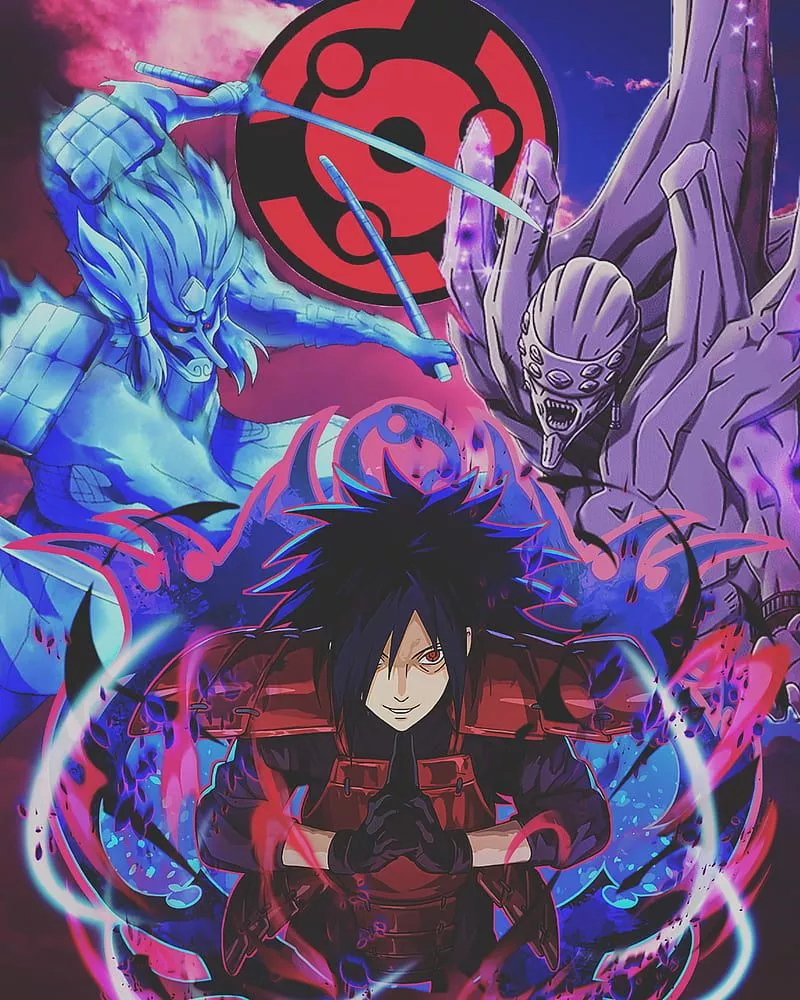 Madara Uchiha, anime, kakashi, manga