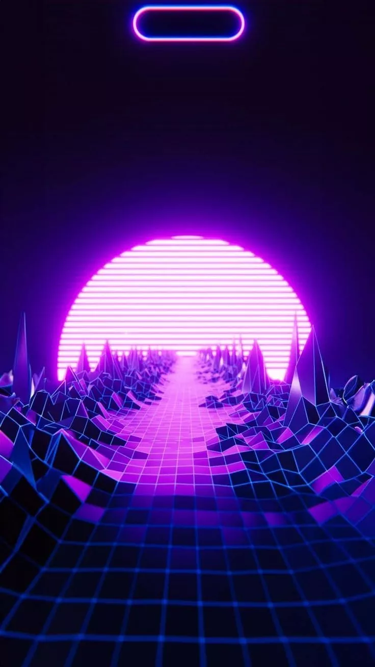 iPhone 15 Dynamic Island Retrowave