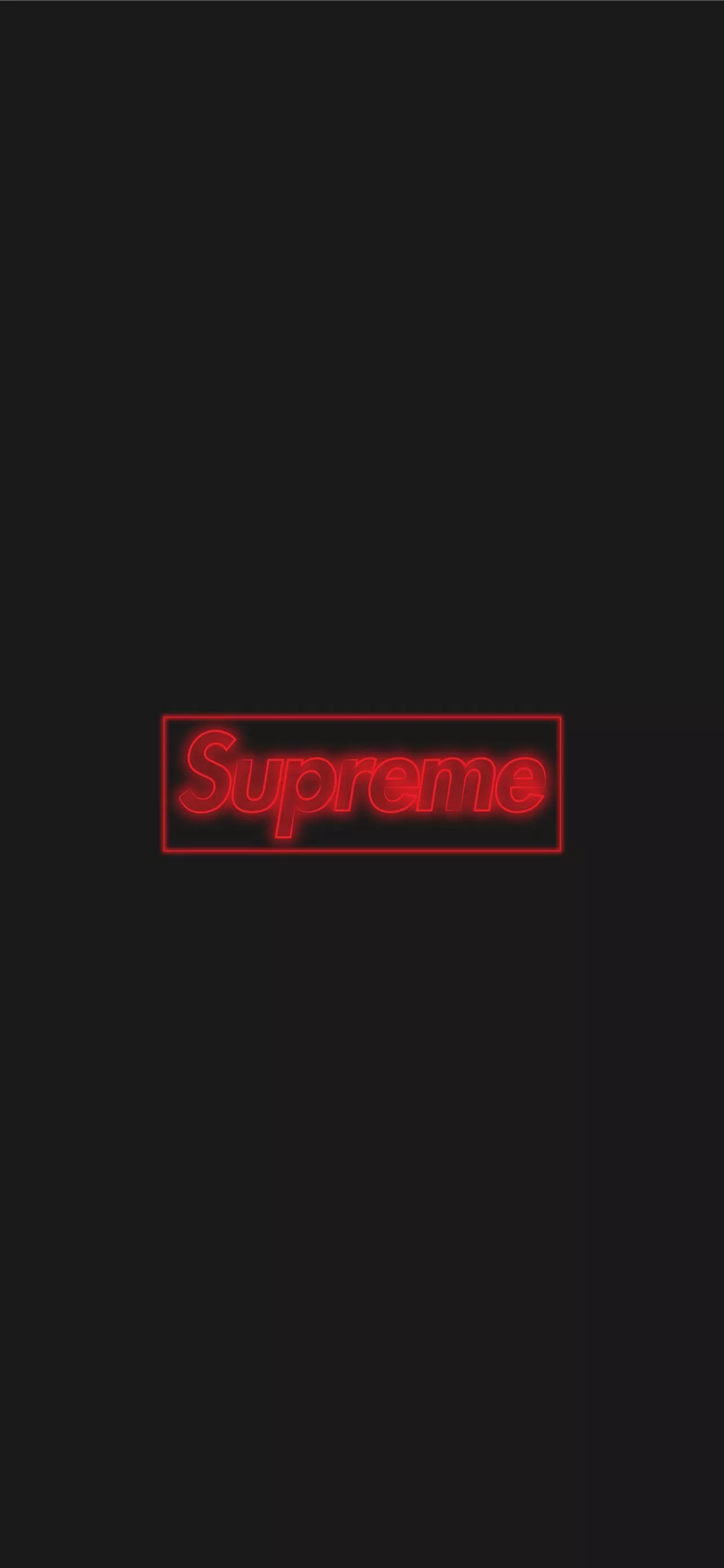 Neon Supreme Cave iPhone Wallpaper