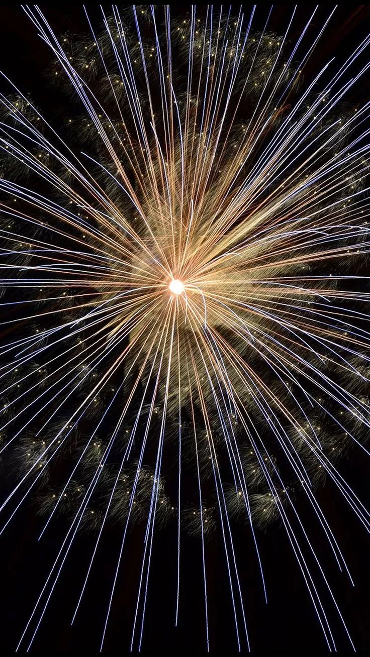 Firework Sky Party Dark iPhone 8 Wallpaper