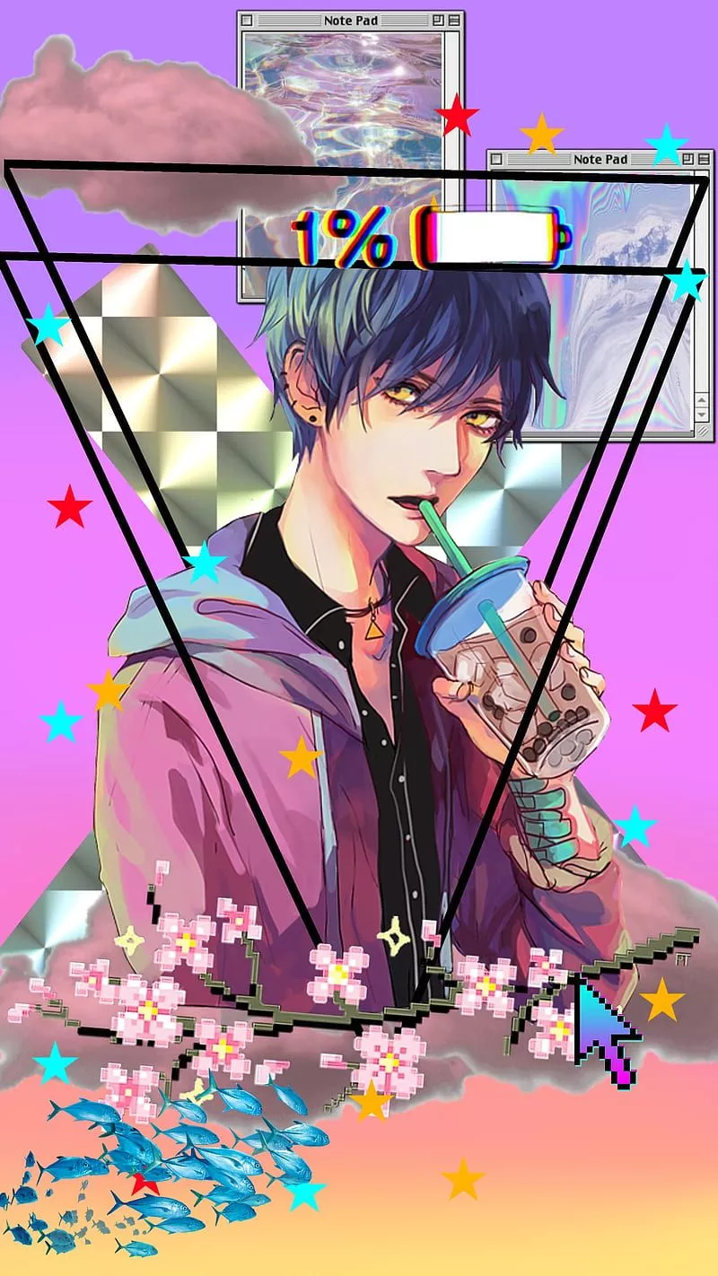 HD anime boy iphone wallpaper