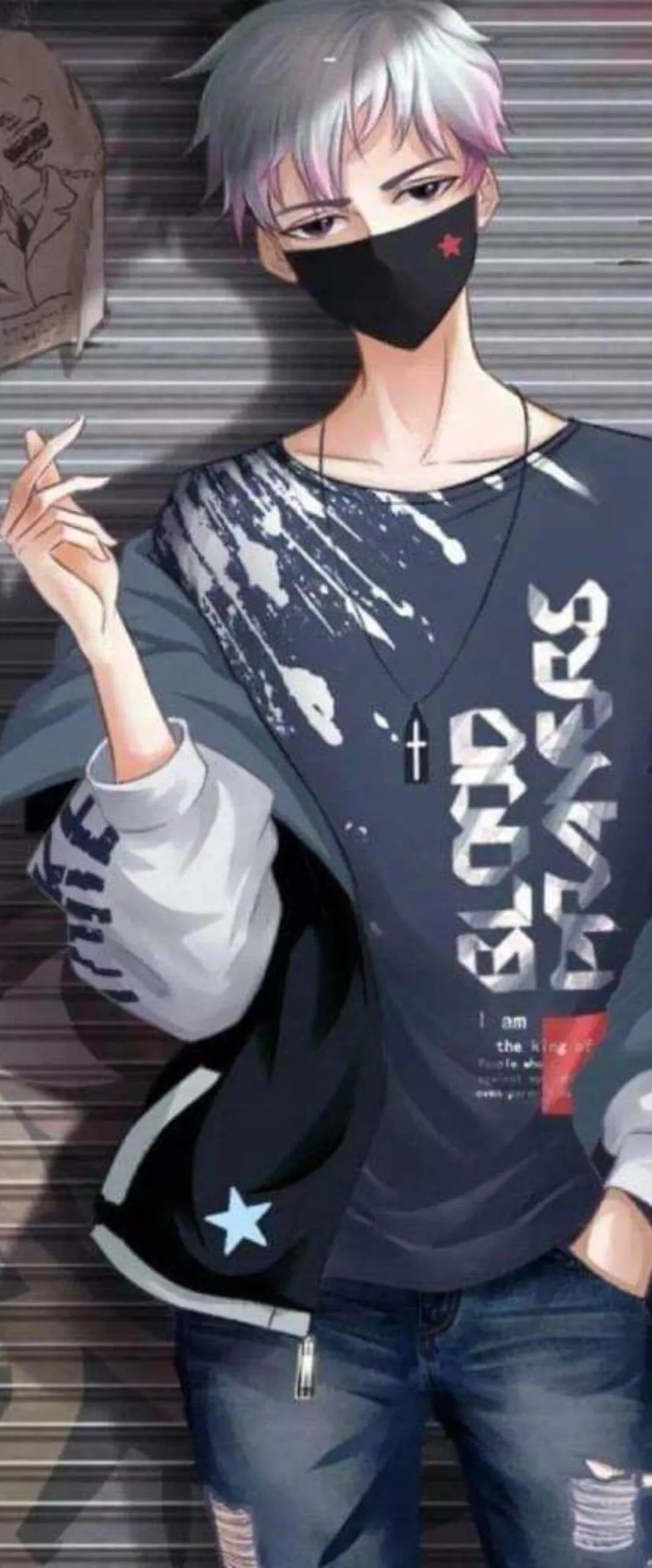 Anime Hoodie Boy iPhone Wallpaper 4k