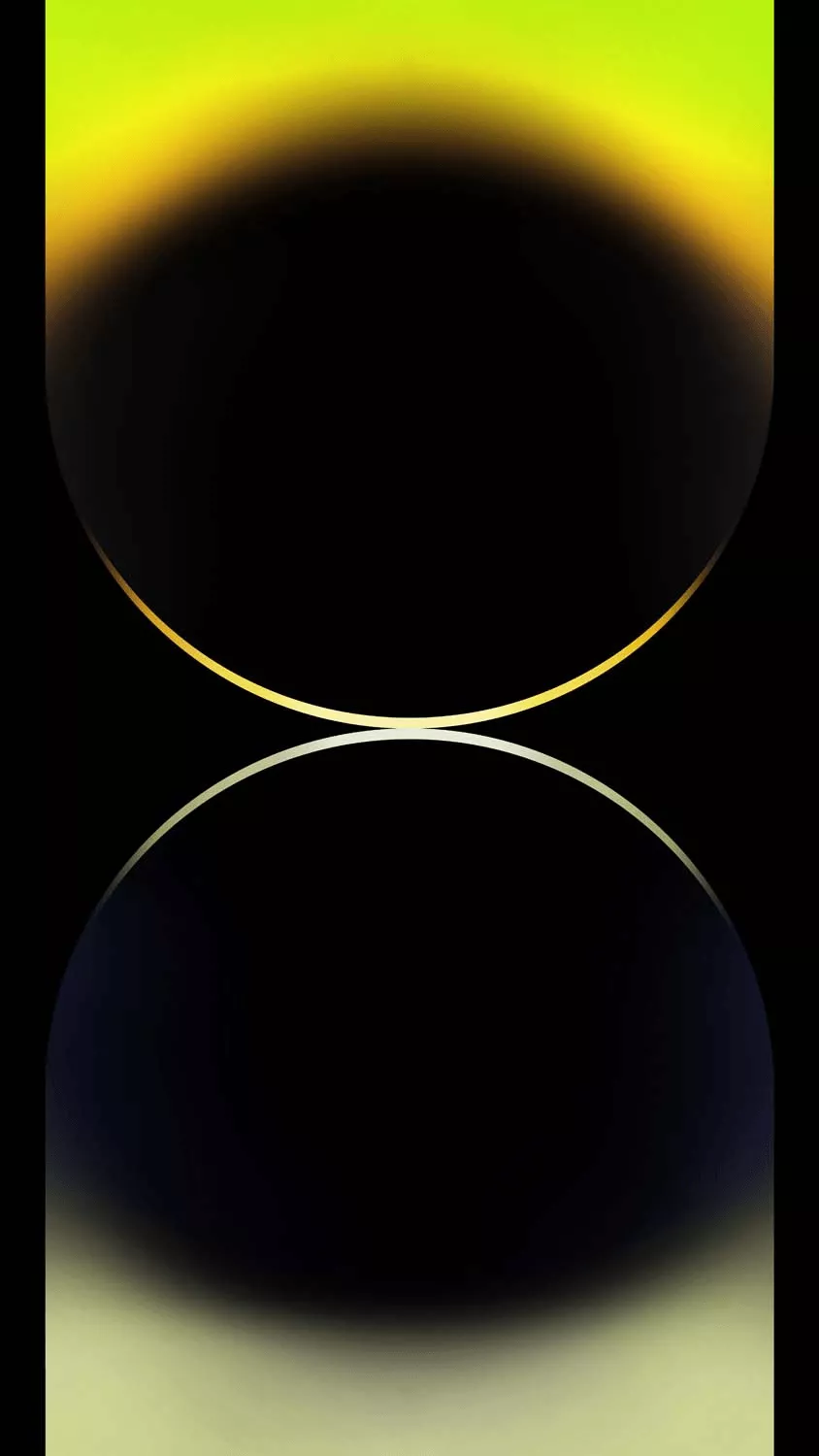 iPhone 15 Dual Gradient Yellow Wallpaper