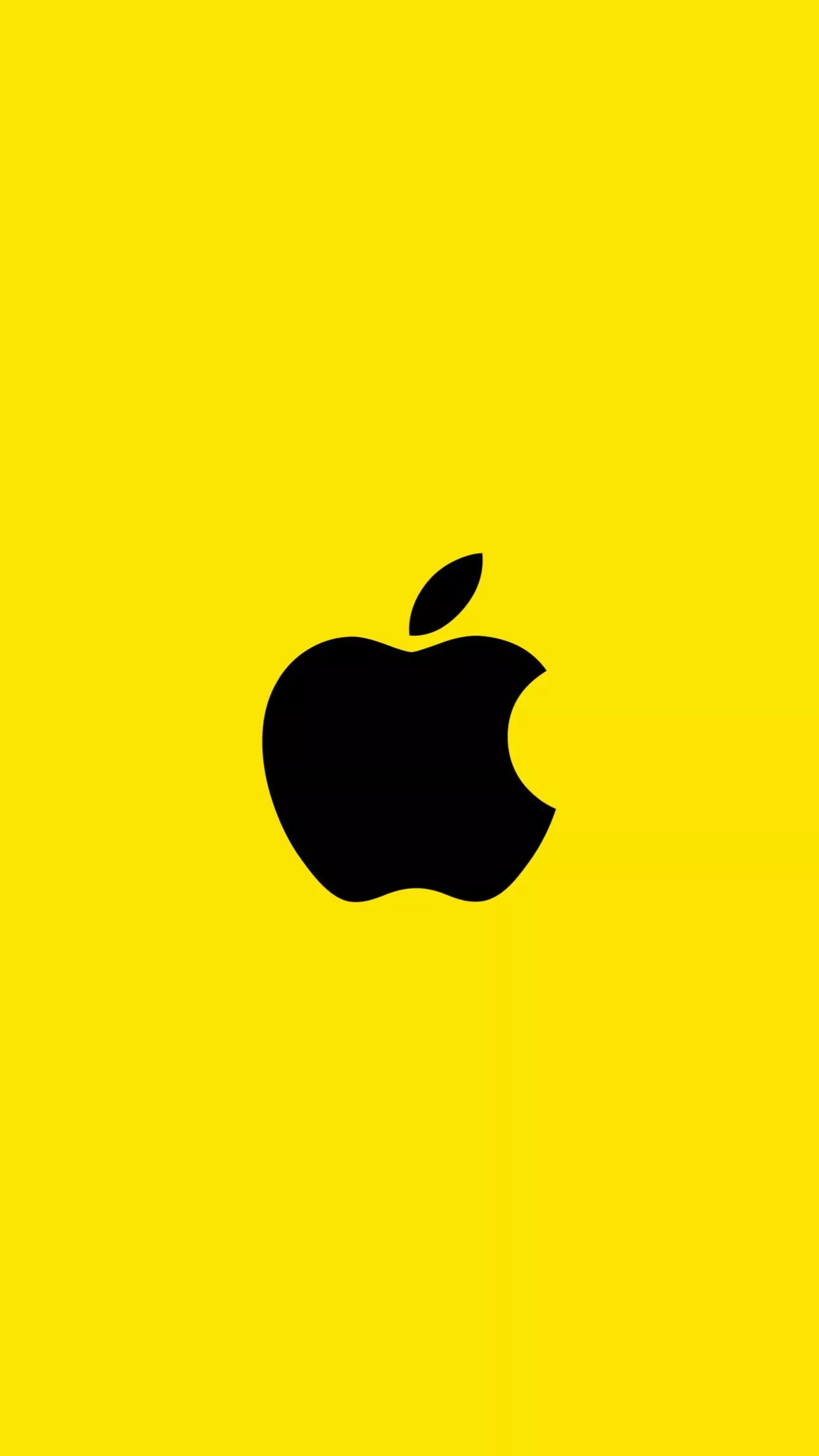 Awesome Yellow Apple iPhone Wallpaper