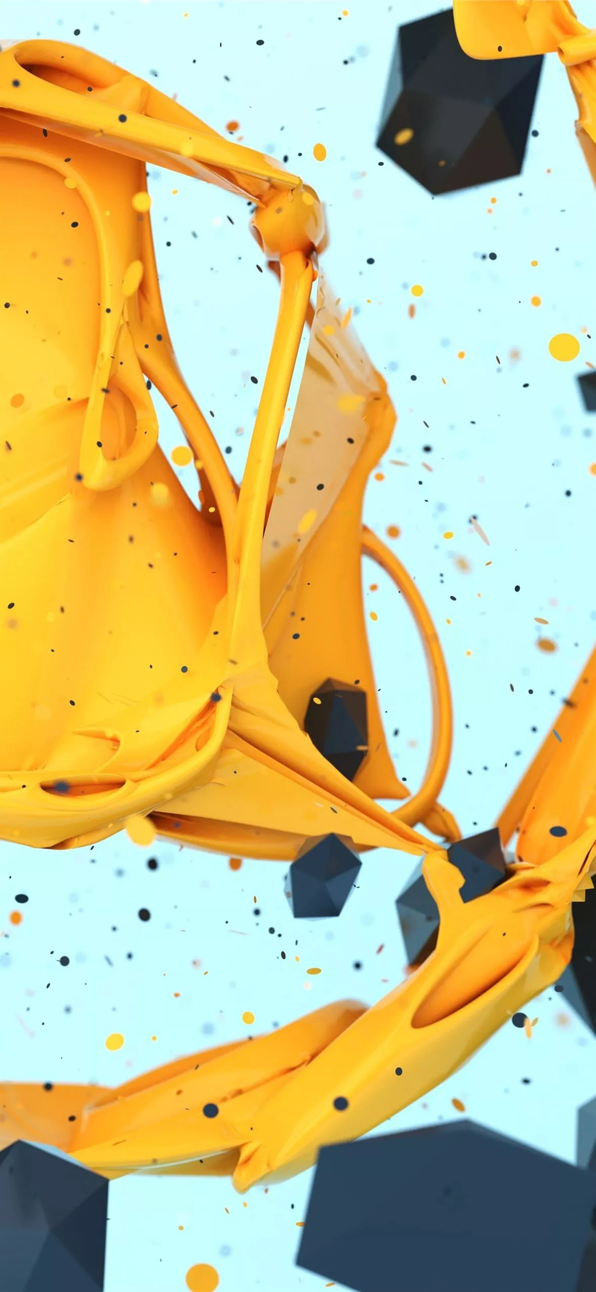 black coated wires iPhone Wallpaper