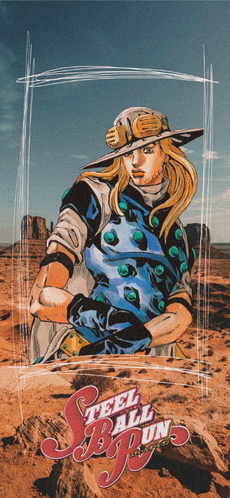 Gyro Steel Ball Run, anime, jojo, steel ball run, HD phone wallpaper