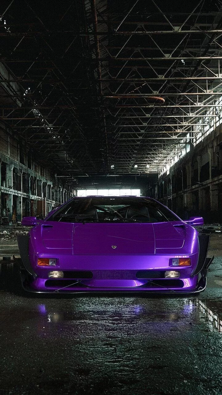 Purple Car Phone Wallpaper