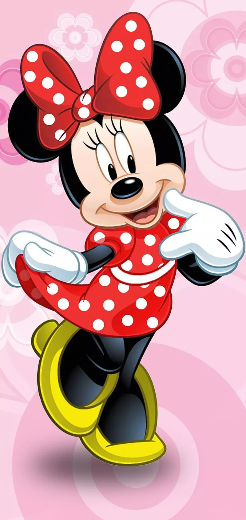 MInnie Mouse in red, cartoons, HD phone