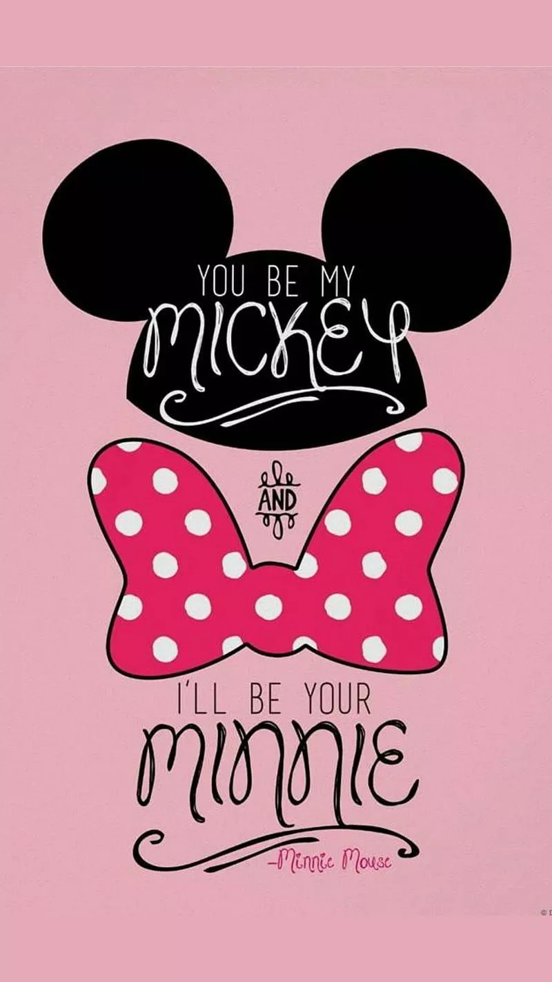 Mickey Minnie Mouse, pink, sayings, HD