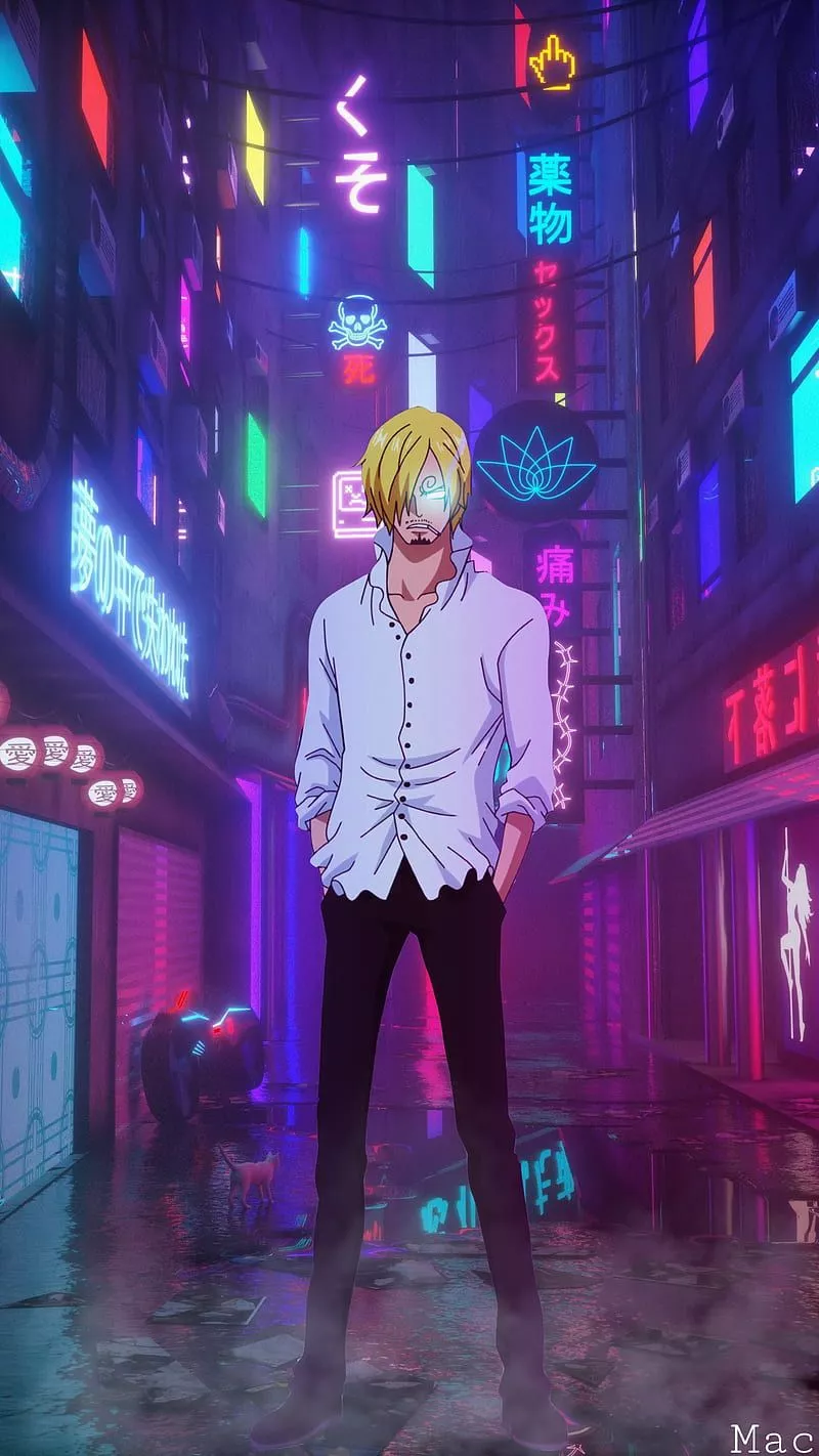 aesthetic, anime, one piece, sanji, HD