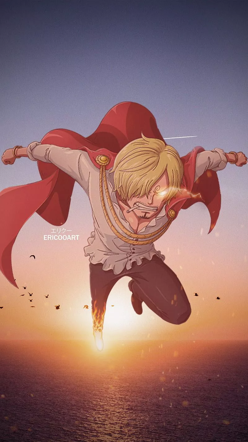 Sanji, sky, art, sanji vinsmoke, sanji